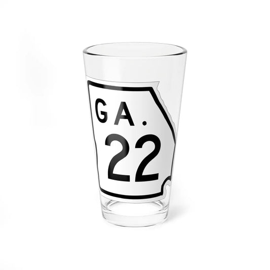 Georgia 22 1948 (Georgia) (Road Sign) Pint Glass 16oz 16oz - Go Mug Yourself