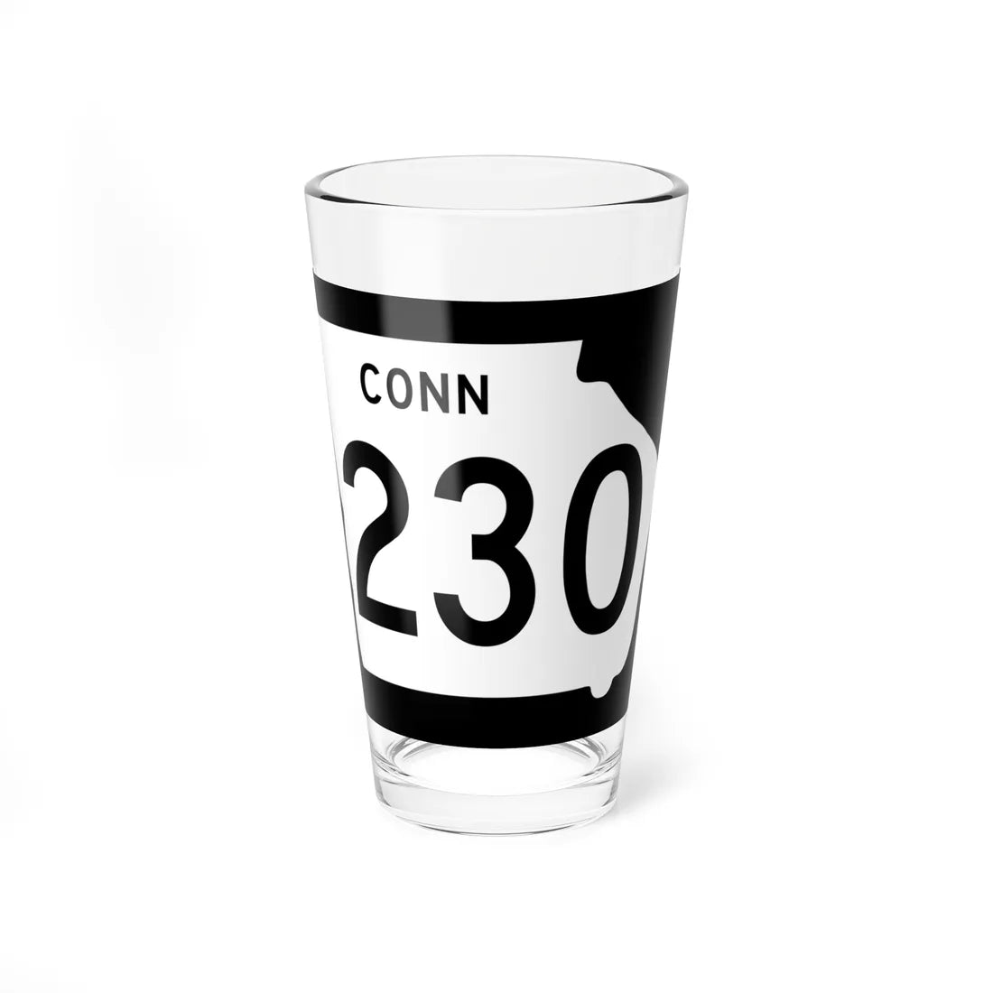 Georgia 230 Connector (Georgia) (Road Sign) Pint Glass 16oz 16oz - Go Mug Yourself