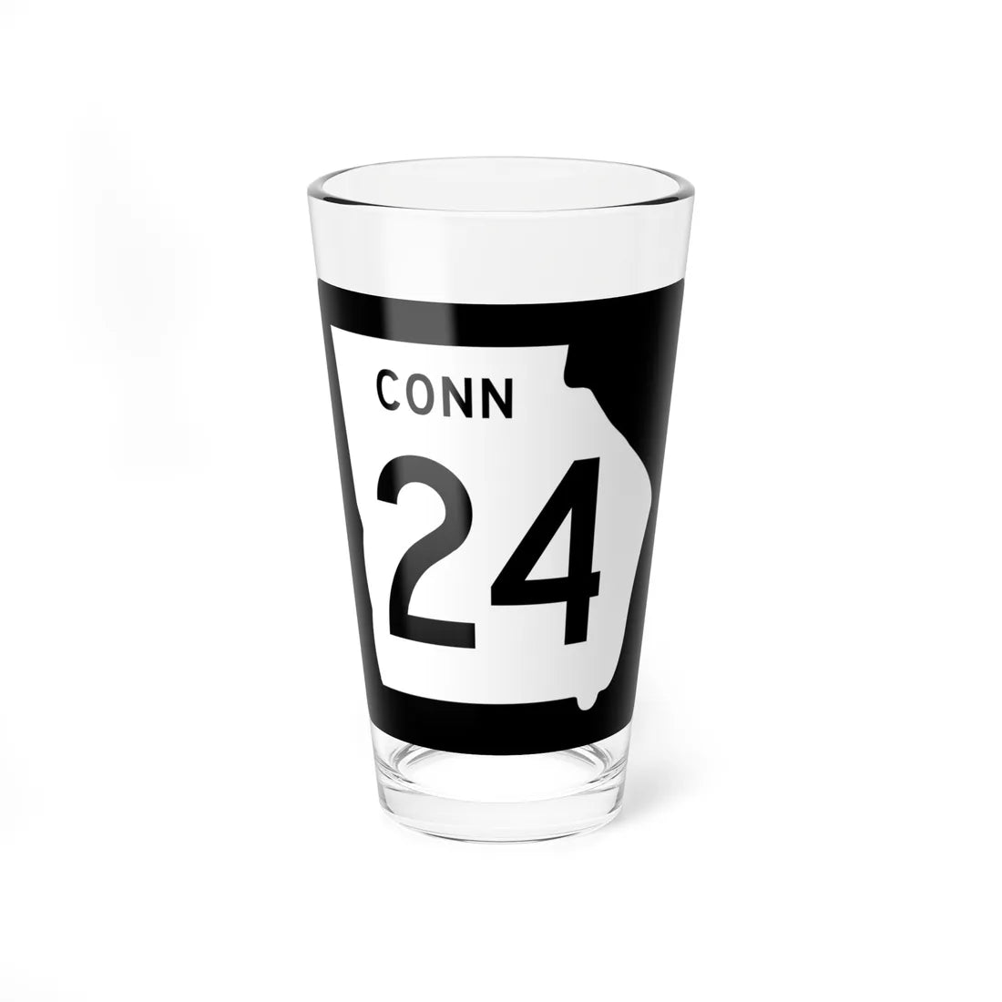 Georgia 24 Connector (Georgia) (Road Sign) Pint Glass 16oz 16oz - Go Mug Yourself