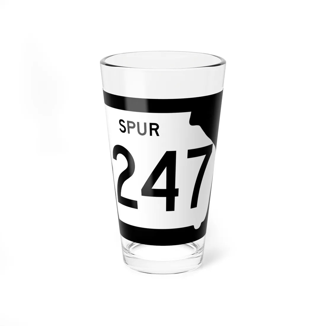Georgia 247 Spur (Georgia) (Road Sign) Pint Glass 16oz 16oz - Go Mug Yourself