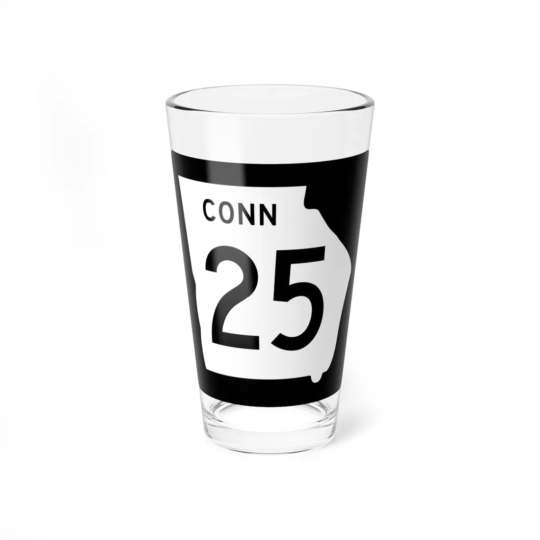 Georgia 25 Connector (Georgia) (Road Sign) Pint Glass 16oz 16oz - Go Mug Yourself