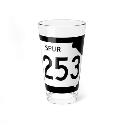 Georgia 253 Spur (Georgia) (Road Sign) Pint Glass 16oz 16oz - Go Mug Yourself