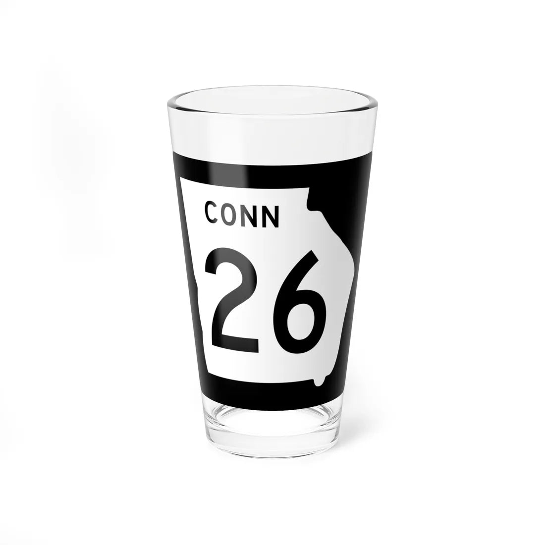 Georgia 26 Connector (Georgia) (Road Sign) Pint Glass 16oz 16oz - Go Mug Yourself
