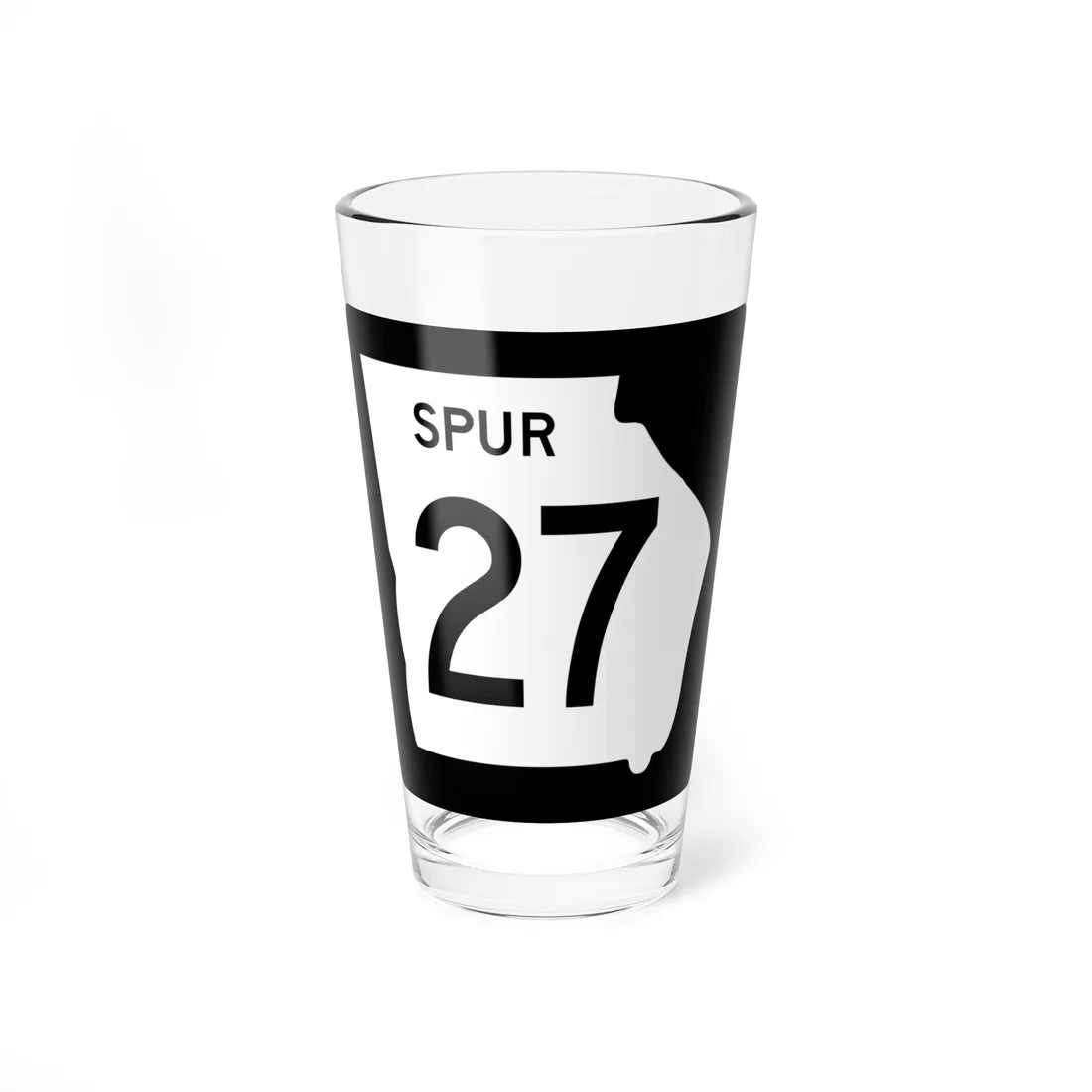 Georgia 27 Spur (Georgia) (Road Sign) Pint Glass 16oz 16oz - Go Mug Yourself
