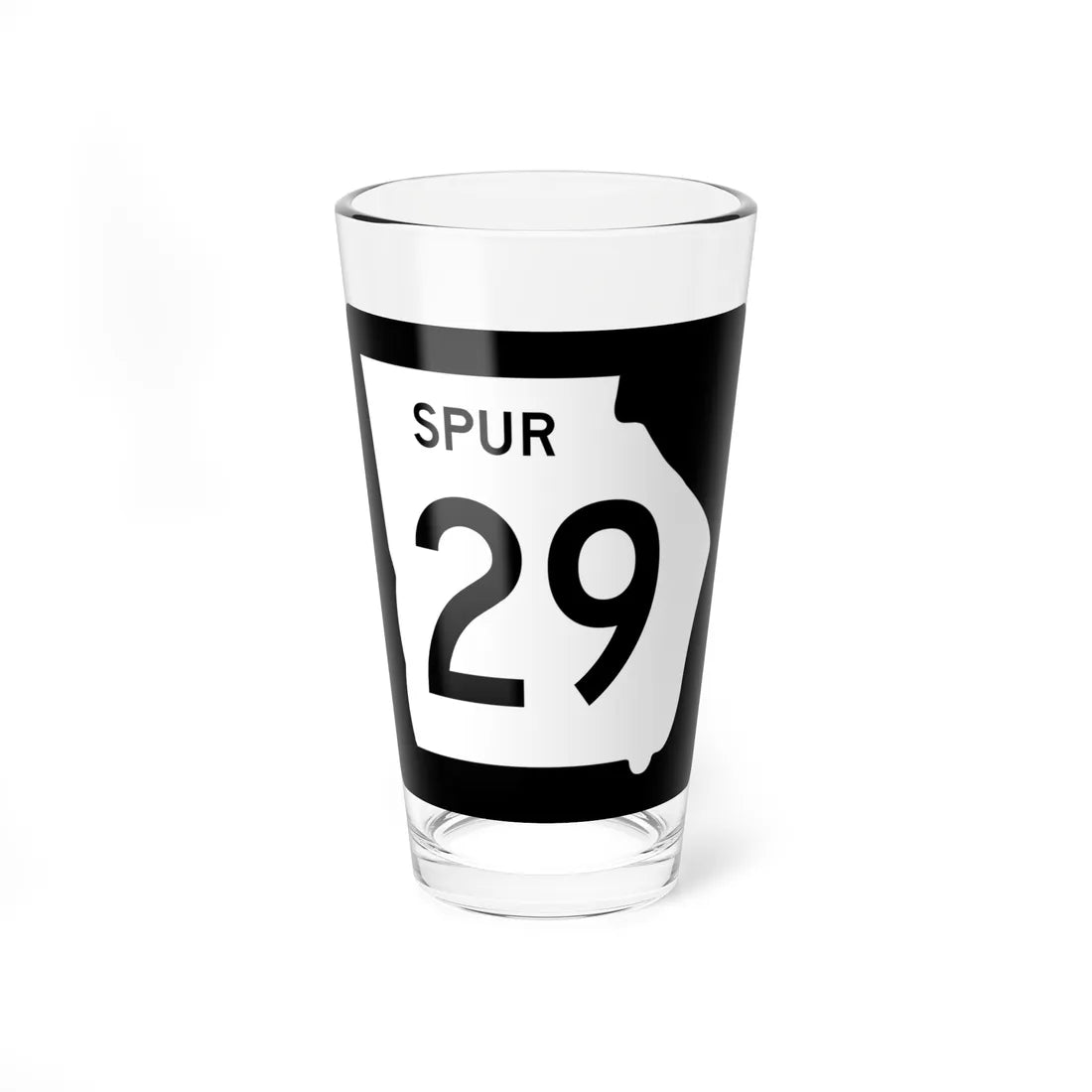 Georgia 29 Spur (Georgia) (Road Sign) Pint Glass 16oz 16oz - Go Mug Yourself