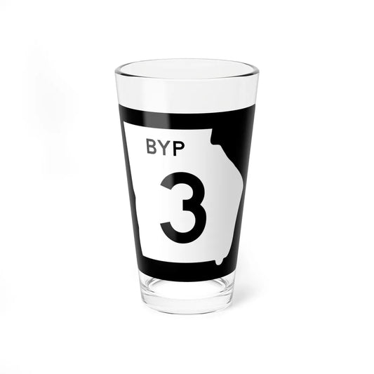 Georgia 3 Bypass (Georgia) (Road Sign) Pint Glass 16oz 16oz - Go Mug Yourself