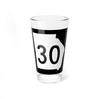Georgia 30 (Georgia) (Road Sign) Pint Glass 16oz 16oz - Go Mug Yourself