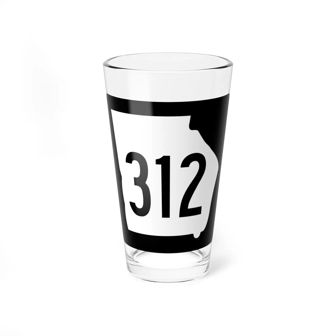 Georgia 312 1960 (Georgia) (Road Sign) Pint Glass 16oz 16oz - Go Mug Yourself
