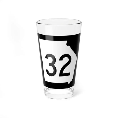 Georgia 32 (Georgia) (Road Sign) Pint Glass 16oz 16oz - Go Mug Yourself