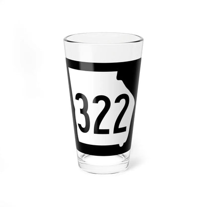 Georgia 322 1960 (Georgia) (Road Sign) Pint Glass 16oz 16oz - Go Mug Yourself