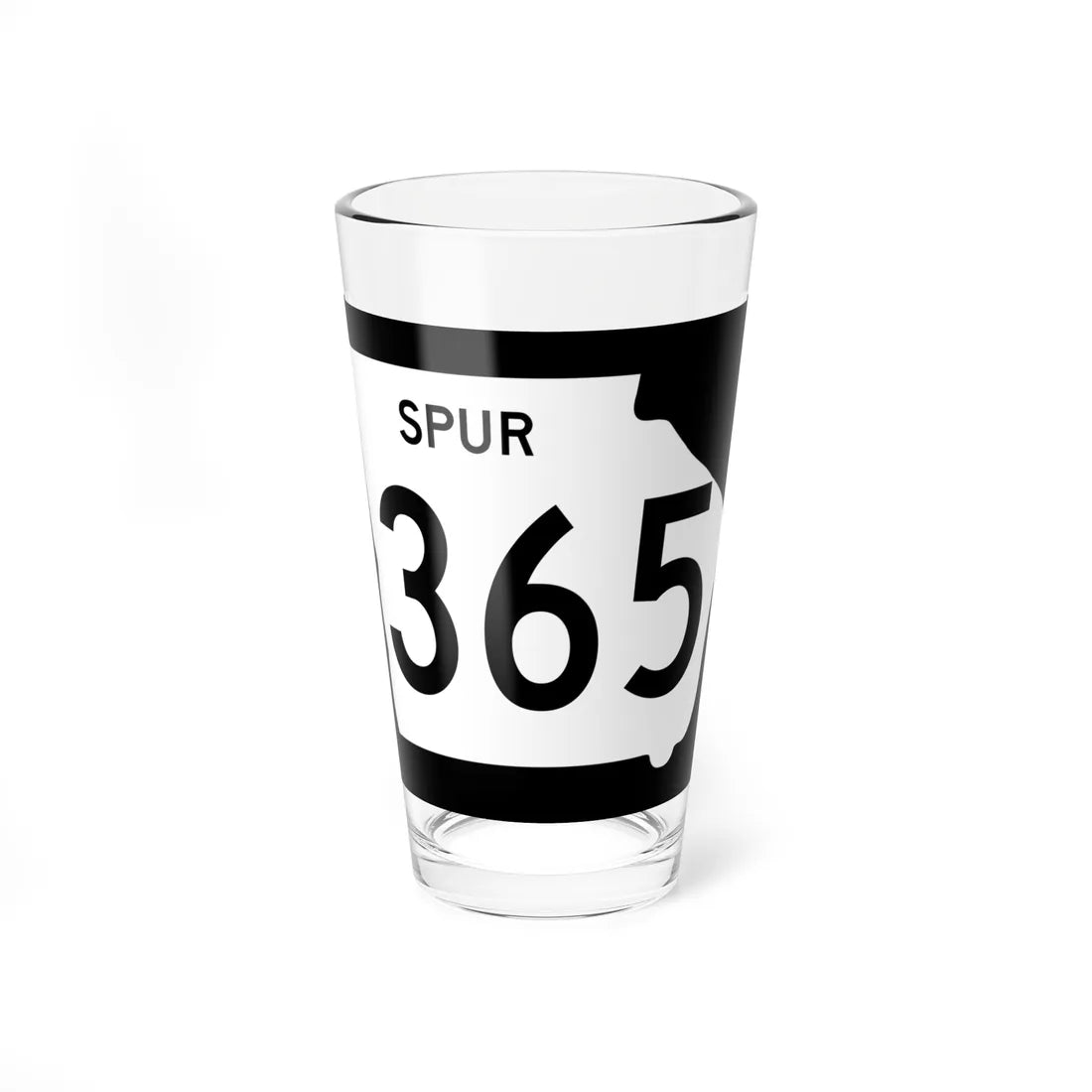 Georgia 365 Spur (Georgia) (Road Sign) Pint Glass 16oz 16oz - Go Mug Yourself