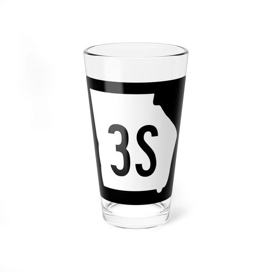Georgia 3S (Georgia) (Road Sign) Pint Glass 16oz 16oz - Go Mug Yourself