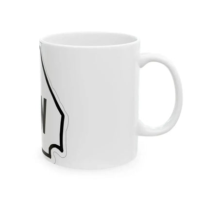 Georgia 3W 1920 (Georgia) (Road Sign) White Coffee Mug - Go Mug Yourself