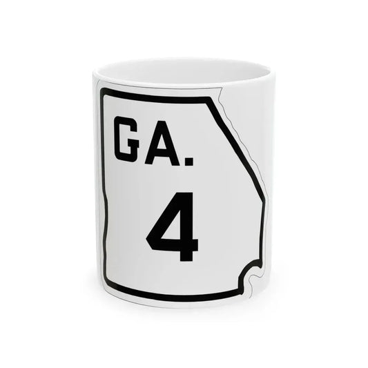 Georgia 4 1920 (Georgia) (Road Sign) White Coffee Mug 11oz - Go Mug Yourself