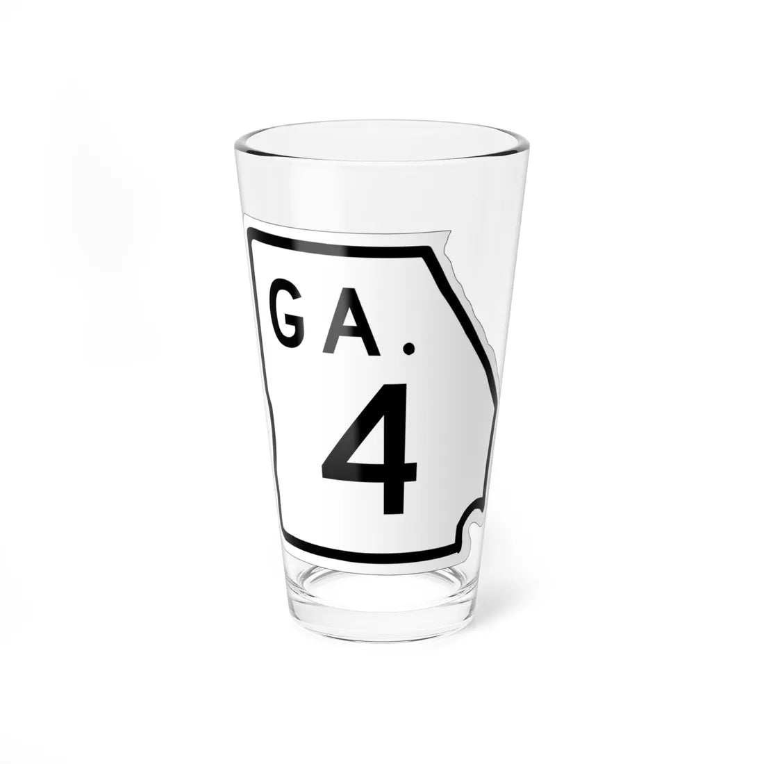 Georgia 4 1948 (Georgia) (Road Sign) Pint Glass 16oz 16oz - Go Mug Yourself