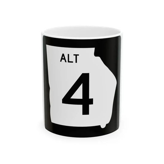 Georgia 4 Alternate (Georgia) (Road Sign) White Coffee Mug 11oz - Go Mug Yourself