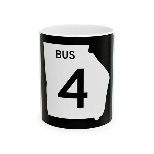 Georgia 4 Business (Georgia) (Road Sign) White Coffee Mug 11oz - Go Mug Yourself