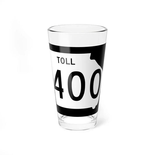 Georgia 400 Toll (Georgia) (Road Sign) Pint Glass 16oz 16oz - Go Mug Yourself