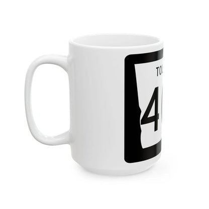 Georgia 400 Toll (Georgia) (Road Sign) White Coffee Mug - Go Mug Yourself
