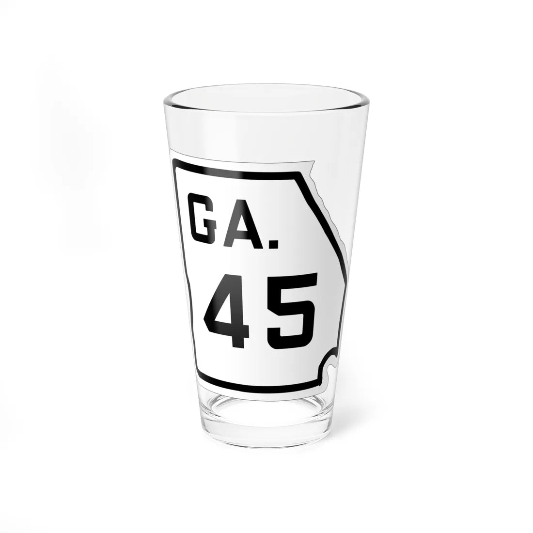 Georgia 45 1920 (Georgia) (Road Sign) Pint Glass 16oz 16oz - Go Mug Yourself