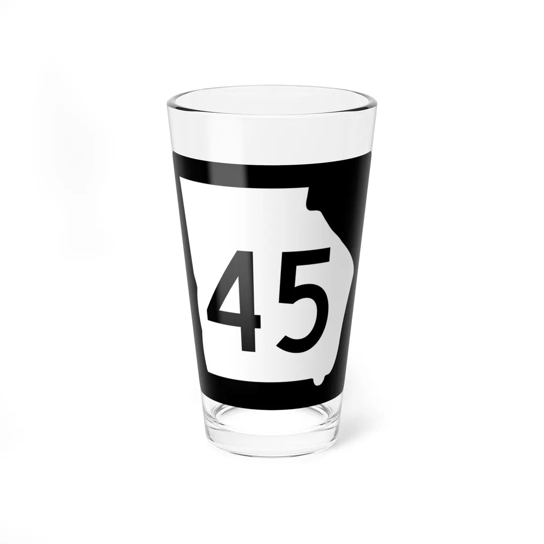 Georgia 45 (Georgia) (Road Sign) Pint Glass 16oz 16oz - Go Mug Yourself