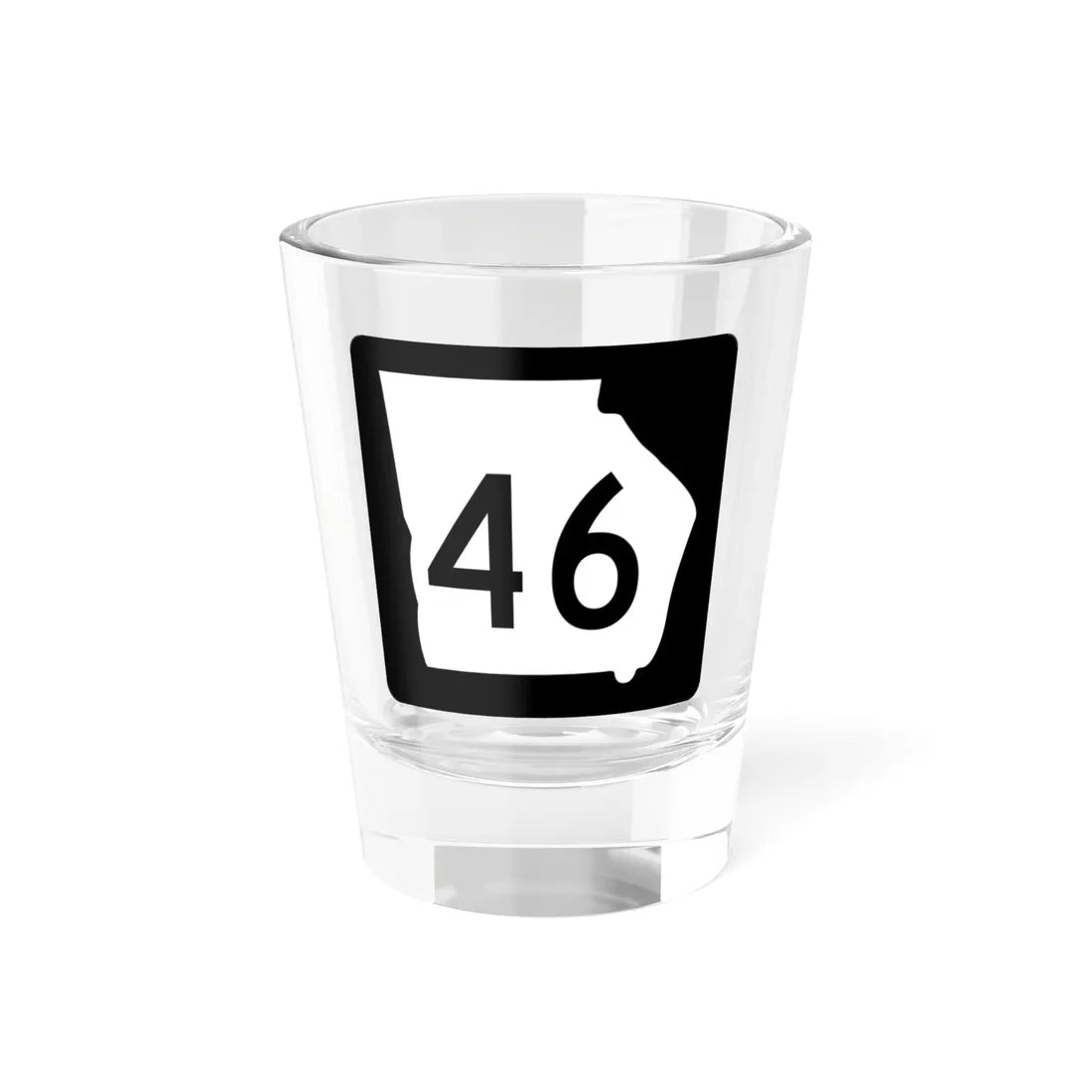 Georgia 46 (Georgia) (Road Sign) Shot Glass 1.5oz 1.5oz - Go Mug Yourself