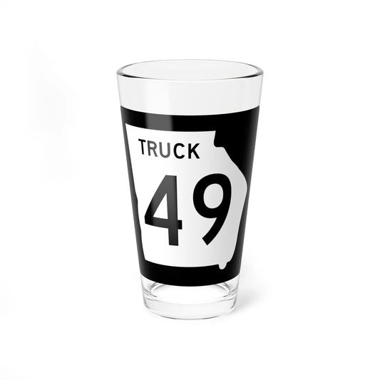 Georgia 49 Truck (Georgia) (Road Sign) Pint Glass 16oz 16oz - Go Mug Yourself