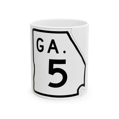 Georgia 5 1948 (Georgia) (Road Sign) White Coffee Mug 11oz - Go Mug Yourself