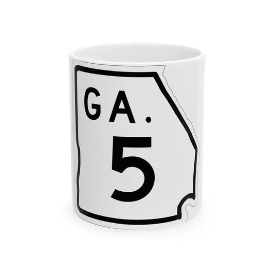 Georgia 5 1948 (Georgia) (Road Sign) White Coffee Mug 11oz - Go Mug Yourself