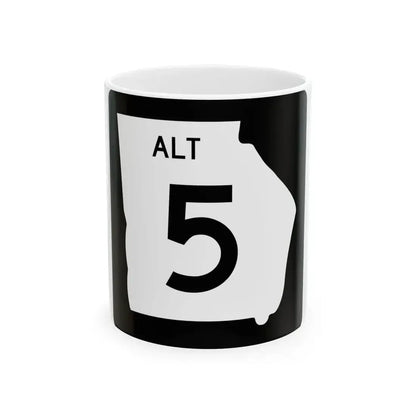 Georgia 5 Alternate (Georgia) (Road Sign) White Coffee Mug 11oz - Go Mug Yourself