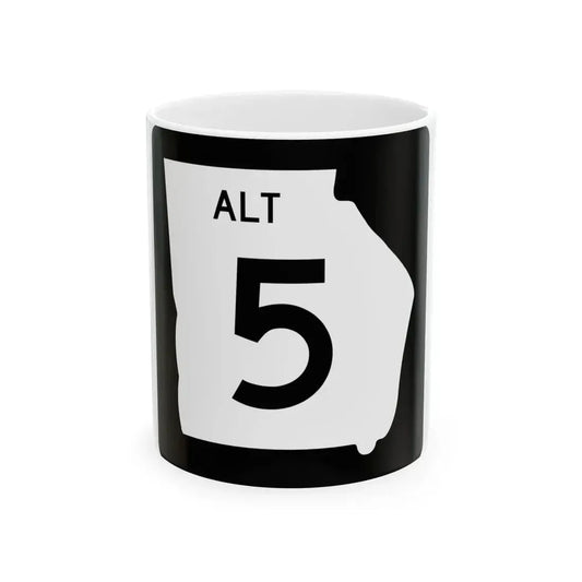 Georgia 5 Alternate (Georgia) (Road Sign) White Coffee Mug 11oz - Go Mug Yourself