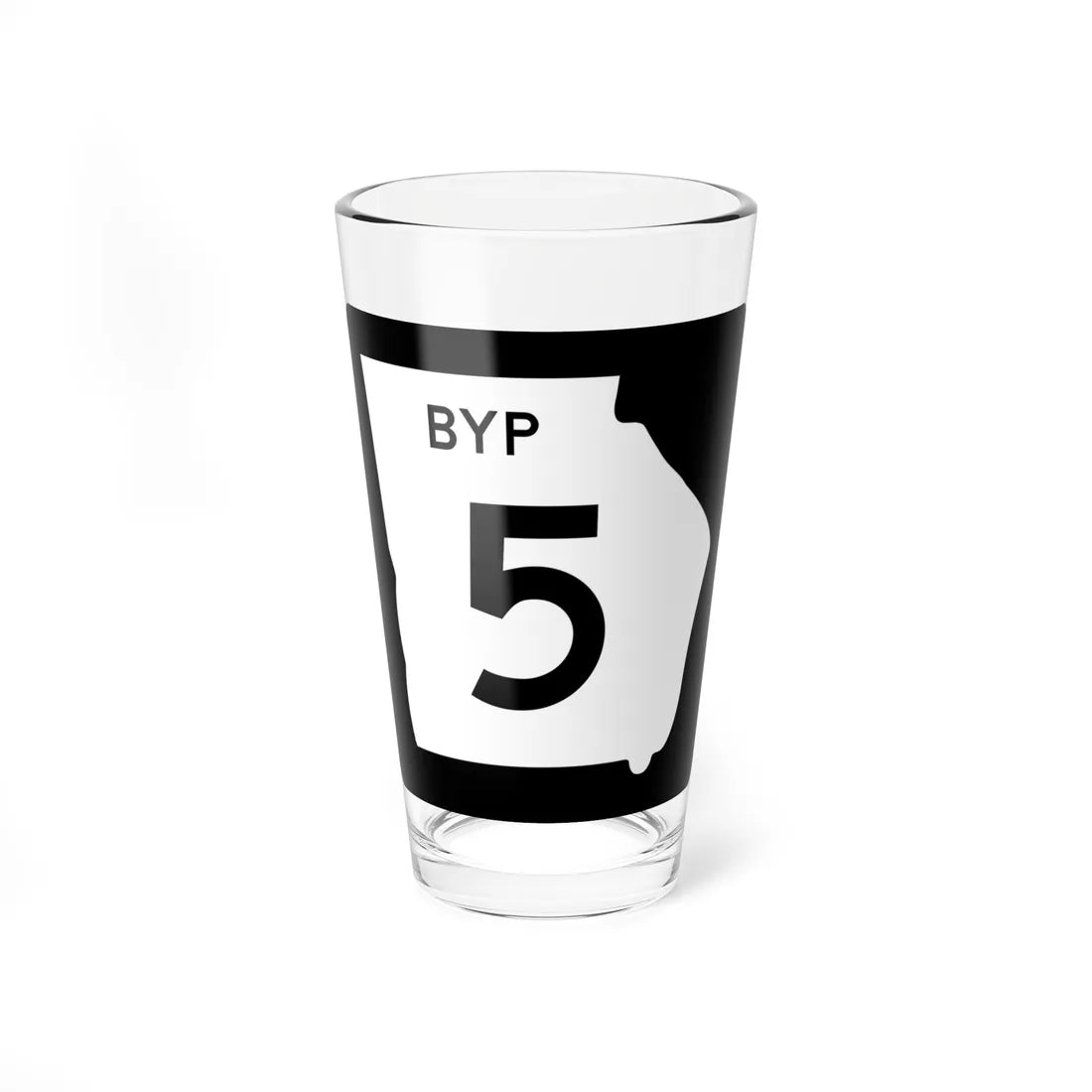 Georgia 5 Bypass (Georgia) (Road Sign) Pint Glass 16oz 16oz - Go Mug Yourself