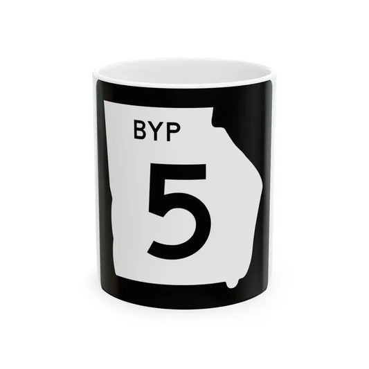 Georgia 5 Bypass (Georgia) (Road Sign) White Coffee Mug 11oz - Go Mug Yourself