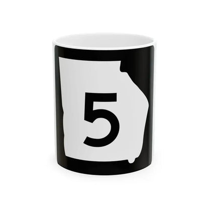 Georgia 5 (Georgia) (Road Sign) White Coffee Mug 11oz - Go Mug Yourself