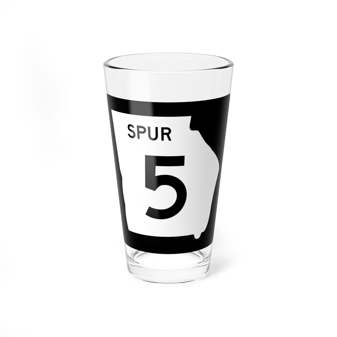 Georgia 5 Spur (Georgia) (Road Sign) Pint Glass 16oz 16oz - Go Mug Yourself