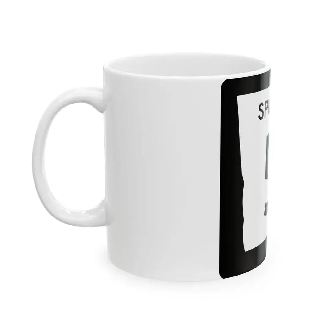 Georgia 5 Spur (Georgia) (Road Sign) White Coffee Mug - Go Mug Yourself