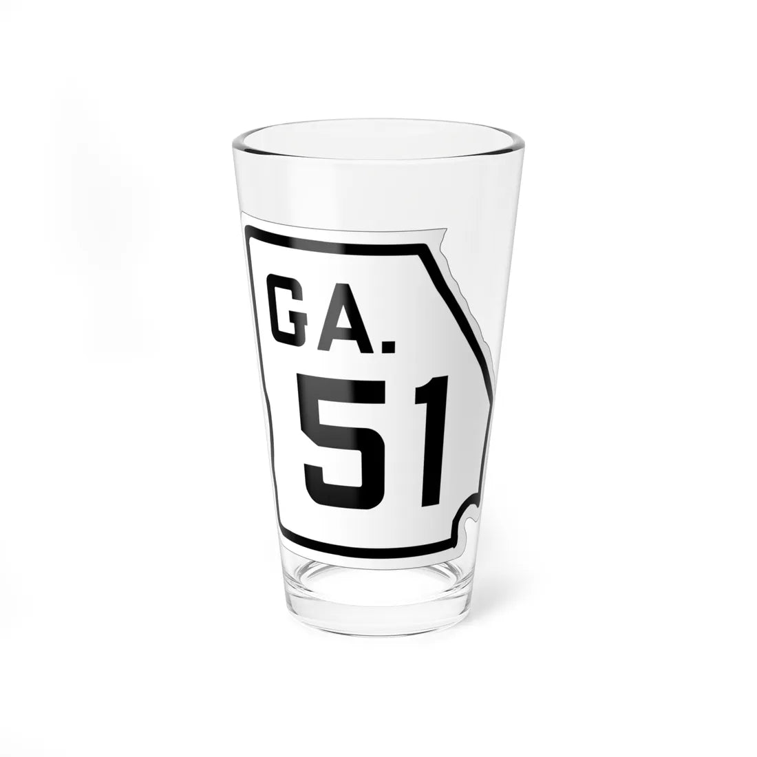 Georgia 51 1920 (Georgia) (Road Sign) Pint Glass 16oz 16oz - Go Mug Yourself
