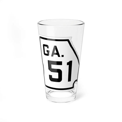 Georgia 51 1920 (Georgia) (Road Sign) Pint Glass 16oz 16oz - Go Mug Yourself