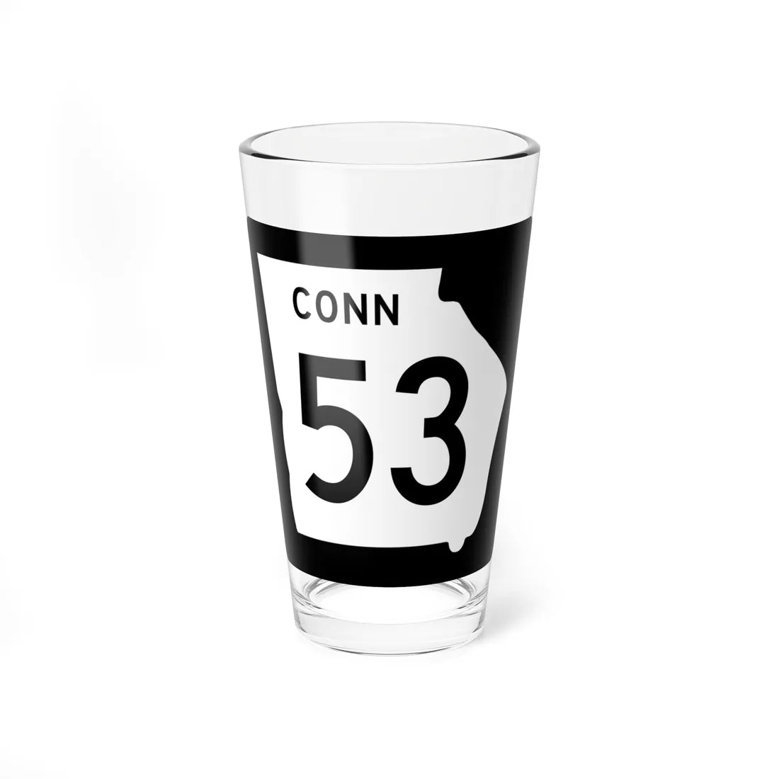Georgia 53 Connector (Georgia) (Road Sign) Pint Glass 16oz 16oz - Go Mug Yourself