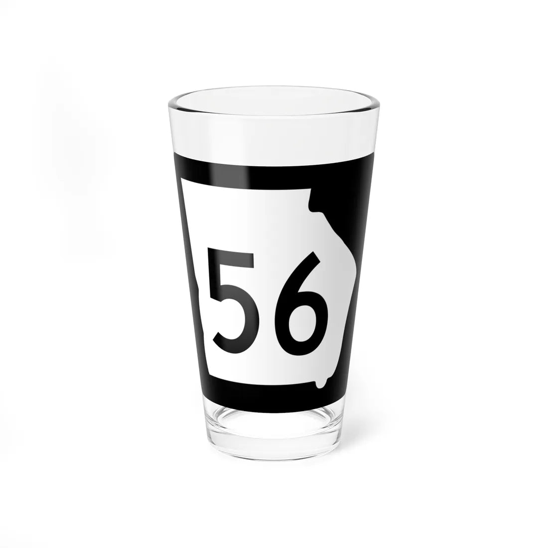Georgia 56 (Georgia) (Road Sign) Pint Glass 16oz 16oz - Go Mug Yourself