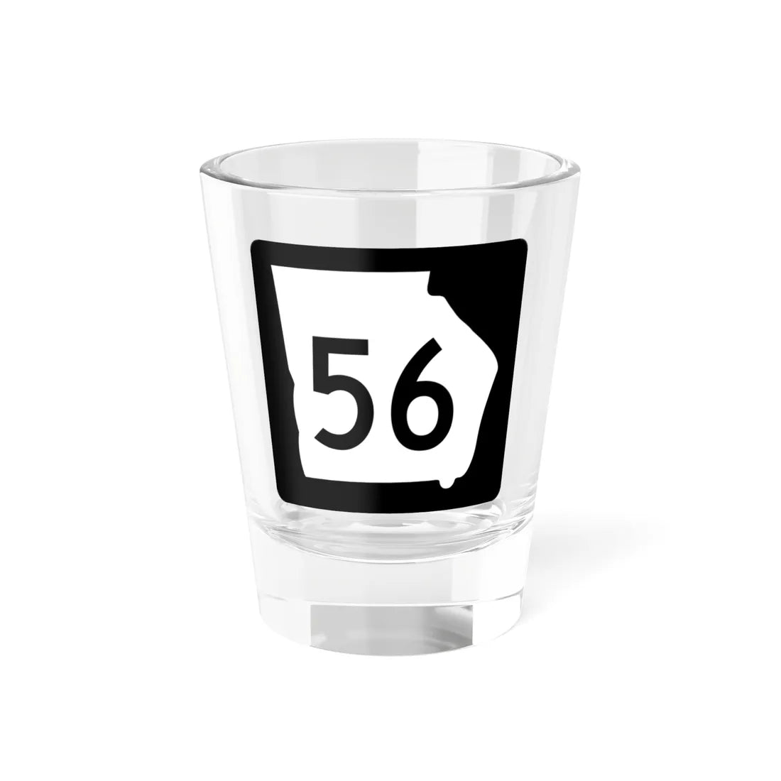 Georgia 56 (Georgia) (Road Sign) Shot Glass 1.5oz 1.5oz - Go Mug Yourself