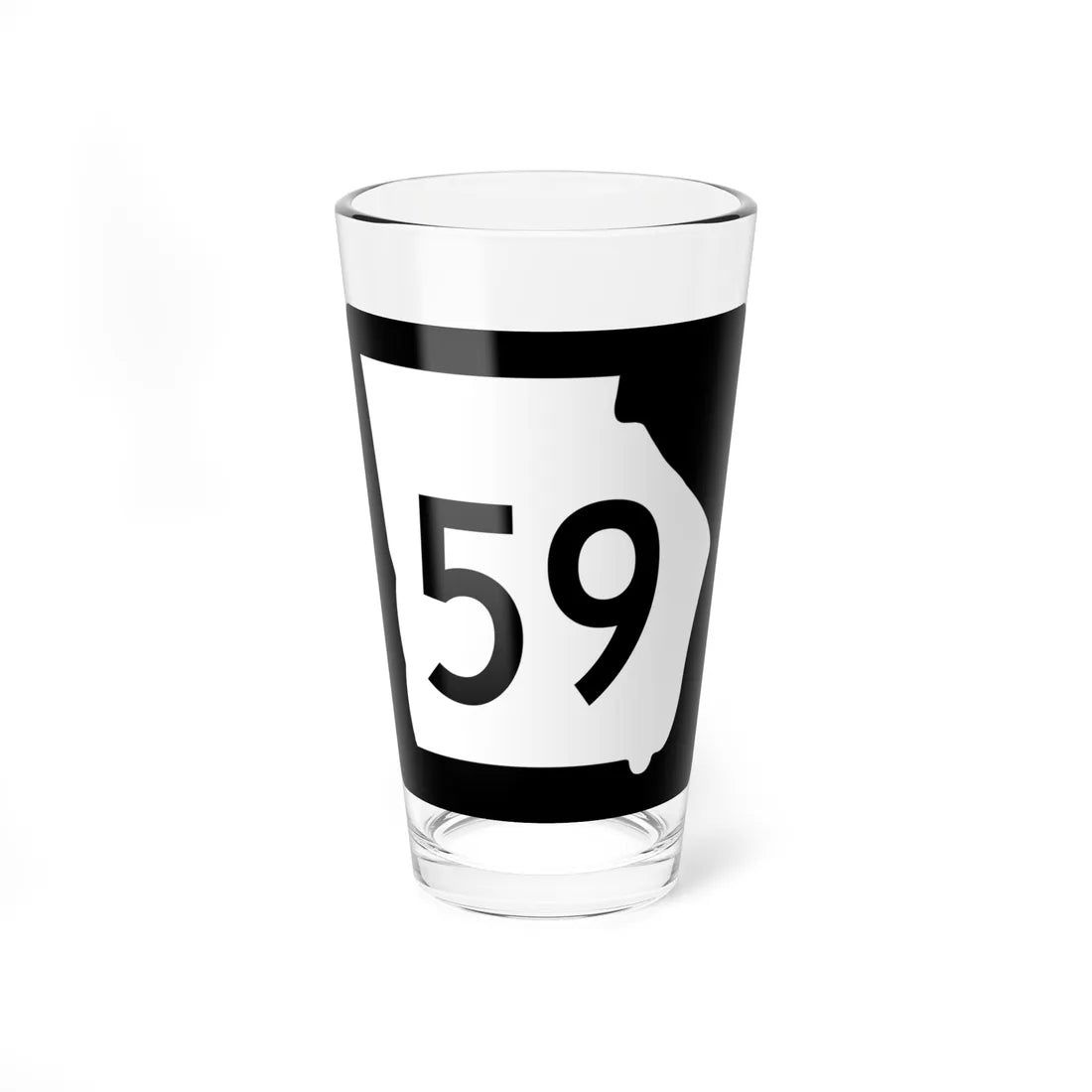 Georgia 59 (Georgia) (Road Sign) Pint Glass 16oz 16oz - Go Mug Yourself
