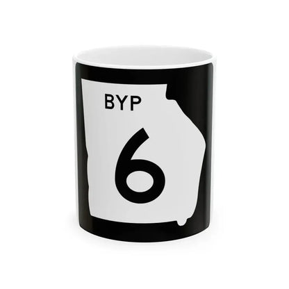 Georgia 6 Bypass (Georgia) (Road Sign) White Coffee Mug 11oz - Go Mug Yourself