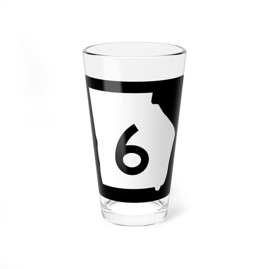 Georgia 6 (Georgia) (Road Sign) Pint Glass 16oz 16oz - Go Mug Yourself