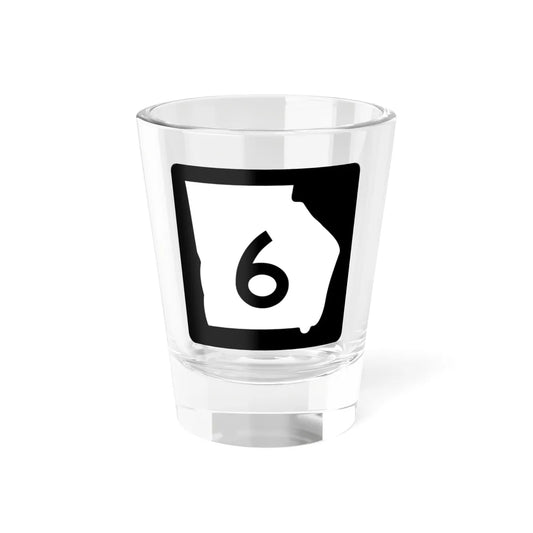 Georgia 6 (Georgia) (Road Sign) Shot Glass 1.5oz 1.5oz - Go Mug Yourself