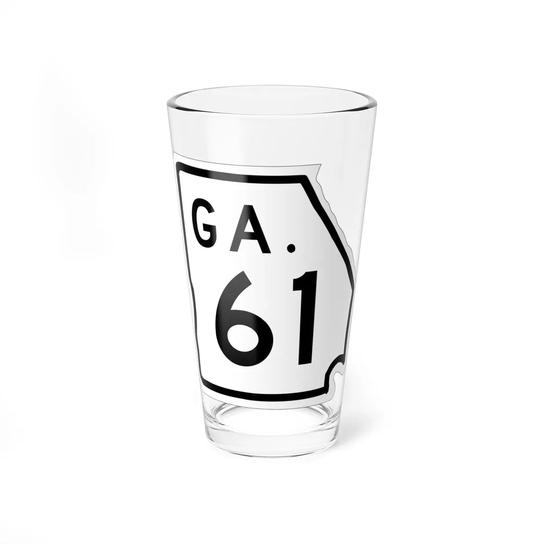 Georgia 61 1948 (Georgia) (Road Sign) Pint Glass 16oz 16oz - Go Mug Yourself