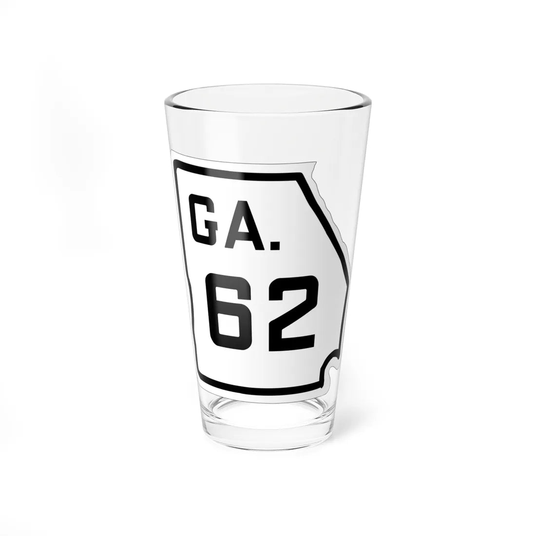 Georgia 62 1920 (Georgia) (Road Sign) Pint Glass 16oz 16oz - Go Mug Yourself