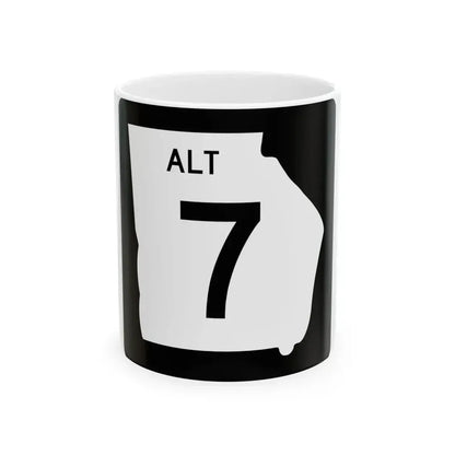 Georgia 7 Alternate (Georgia) (Road Sign) White Coffee Mug 11oz - Go Mug Yourself
