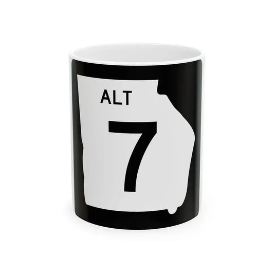 Georgia 7 Alternate (Georgia) (Road Sign) White Coffee Mug 11oz - Go Mug Yourself