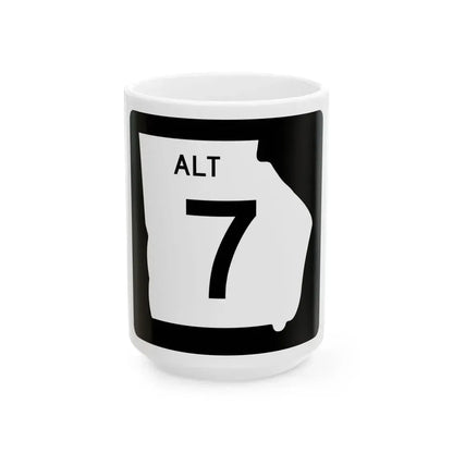 Georgia 7 Alternate (Georgia) (Road Sign) White Coffee Mug 15oz - Go Mug Yourself
